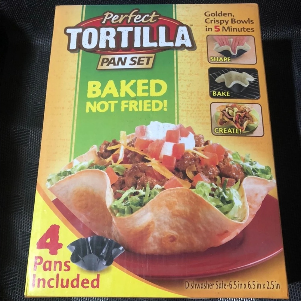 NIB Tortilla Pan Set of 4